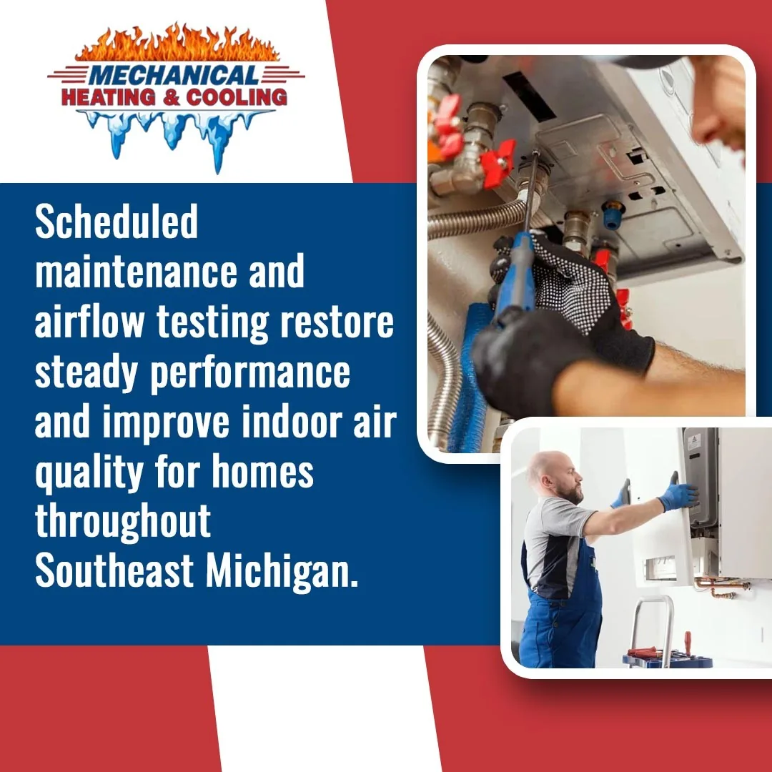 Visual for the release: Mechanical Heating, Cooling & Electrical Adds Post-Winter Furnace Care